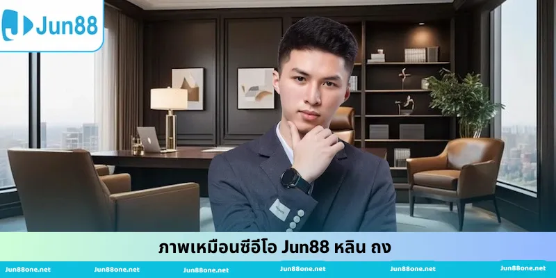 ภาพเหมือนซีอีโอ Jun88 หลิน ถง